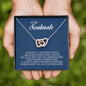 To My Soulmate, Interlocking Heart Necklace