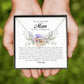 To My Beautiful Mom on My Wedding Day, Interlocking Heart Necklace