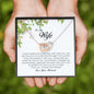 To My Wife , Interlocking Heart Necklace