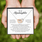 To My Stepdaughter Gift, Interlocking Heart Necklace