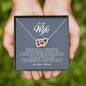 To My Wife, Interlocking Heart Necklace