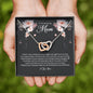To My Amazing Mom, Interlocking Heart Necklace
