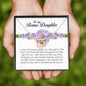 To My Bonus Daughter, Interlocking Heart Necklace