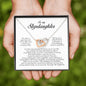 To My Stepdaughter Gift, Interlocking Heart Necklace