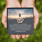 To My Wife, Interlocking Heart Necklace