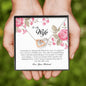 To My Wife , Interlocking Heart Necklace