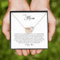 To my Mom, Interlocking Heart Necklace