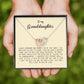 To My Granddaughter, Interlocking Heart Necklace