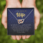 Interlocking Heart Necklace, To My Smokin' Hot Wife