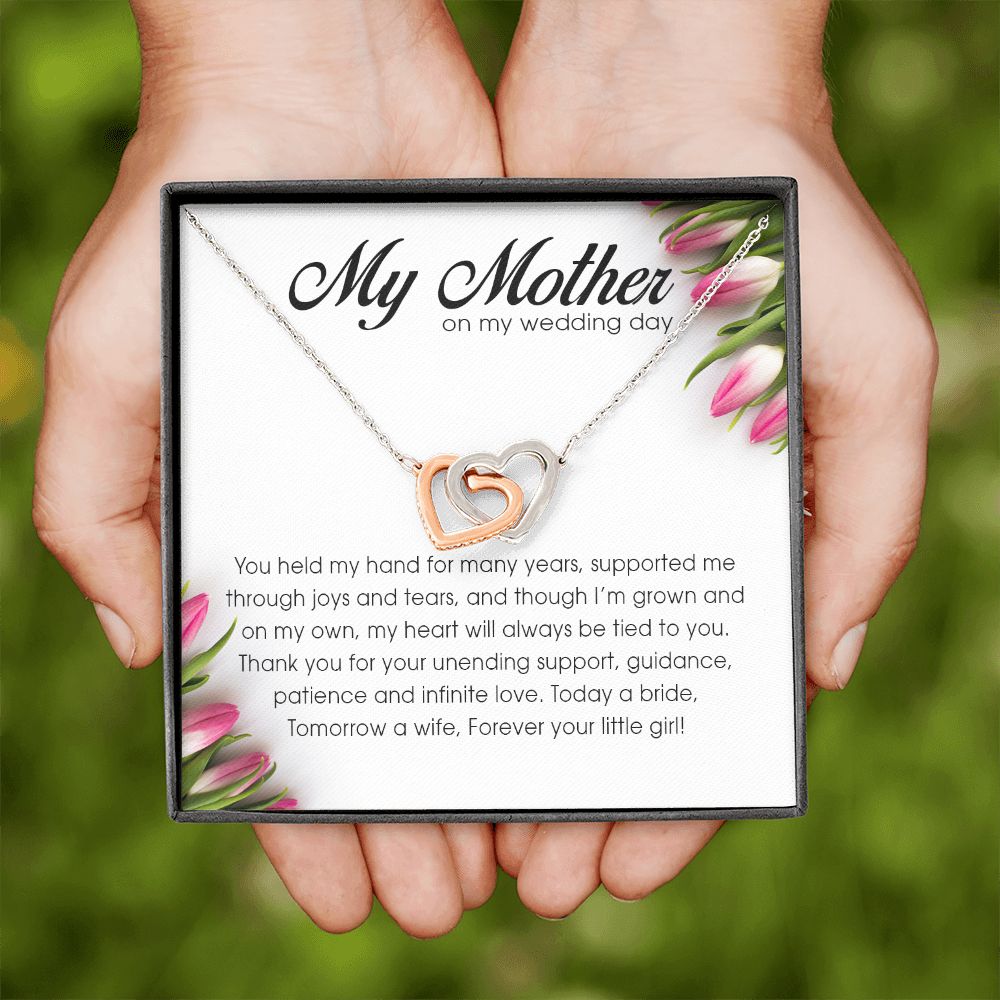 My Mother on My Wedding Day, Interlocking Heart Necklace