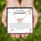 To My Amazing Granddaughter, Interlocking Heart Necklace