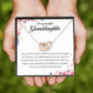 To My Beautiful Granddaughter, Interlocking Heart Necklace