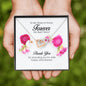 To My Maid of Honor, Interlocking Heart Necklace