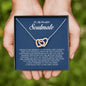 To My Soulmate, Interlocking Heart Necklace