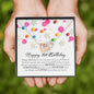 Happy 16th Birthday, Interlocking Heart Necklace