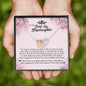 To My Badass Stepdaughter, Interlocking Heart Necklace
