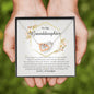 Interlocking Heart Necklace, Granddaughter Gift from Grandpa