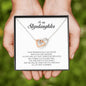 To My Stepdaughter Gift, Interlocking Heart Necklace