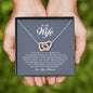 To My Wife, Interlocking Heart Necklace