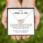 To My Mother In Law, Interlocking Heart Necklace