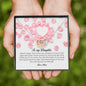 To My Daughter, Interlocking Heart Necklace