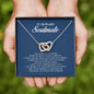 To My Soulmate, Interlocking Heart Necklace