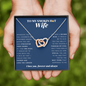 Interlocking Heart Necklace | To My Smokin Hot Wife | Wife Gift | Wife Jewelry | Wife Anniversary Gift | Wife Christmas Gift Idea