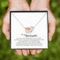 To My Stepdaughter Gift, Interlocking Heart Necklace