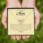 To My Beautiful Mom on My Wedding Day, Interlocking Heart Necklace