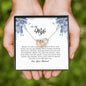To My Wife , Interlocking Heart Necklace