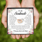To My Soulmate, Interlocking Heart Necklace