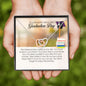 To a Beautiful Girl on Her Graduation Day, Interlocking Heart Necklace