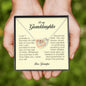 Granddaughter Gift, Interlocking Heart Necklace, Gift from Grandpa