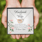 Husband to Wife Gift, Interlocking Heart Necklace