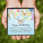 Happy 16th Birthday, Interlocking Heart Necklace
