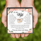 To My Wife, Interlocking Heart Necklace