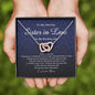 Interlocking Heart Necklace, To My Amazing Sister In Law on My Wedding Day, Wedding Gift from Brother In Law, Gift from Groom