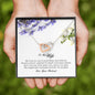 To My Wife , Interlocking Heart Necklace