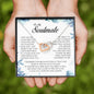 To My Soulmate, Interlocking Heart Necklace
