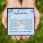 Congratulations on Your Master's Degree , Interlocking Heart Necklace