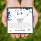 To My Wife, Interlocking Heart Necklace