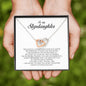 To My Stepdaughter Gift, Interlocking Heart Necklace