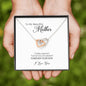 To My Beautiful Mother, Interlocking Heart Necklace