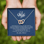 To My Wife, Interlocking Heart Necklace