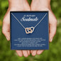 To My Soulmate, Interlocking Heart Necklace