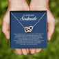 To My Soulmate, Interlocking Heart Necklace