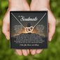 To My Soulmate, Interlocking Heart Necklace