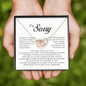 I'm Sorry Gift, Interlocking Heart Necklace