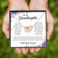 To My Granddaughter, Interlocking Heart Necklace