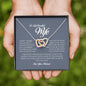 To My Beautiful Wife, Interlocking Heart Necklace